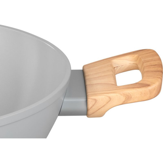 MagicHome Harmony pott, madal, klaaskaanega, 26 cm MagicHome Harmony pott, madal, klaaskaanega, 26 cm