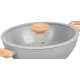 MagicHome Harmony pott, madal, klaaskaanega, 26 cm MagicHome Harmony pott, madal, klaaskaanega, 26 cm