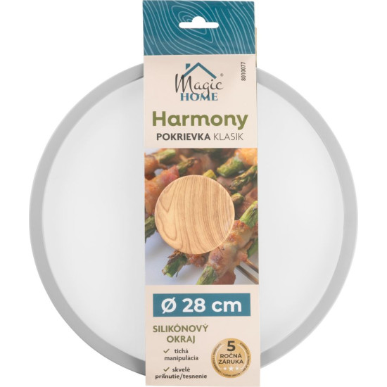 Крышка MagicHome Harmony, стекло, 28 см Крышка MagicHome Harmony, стекло, 28 см