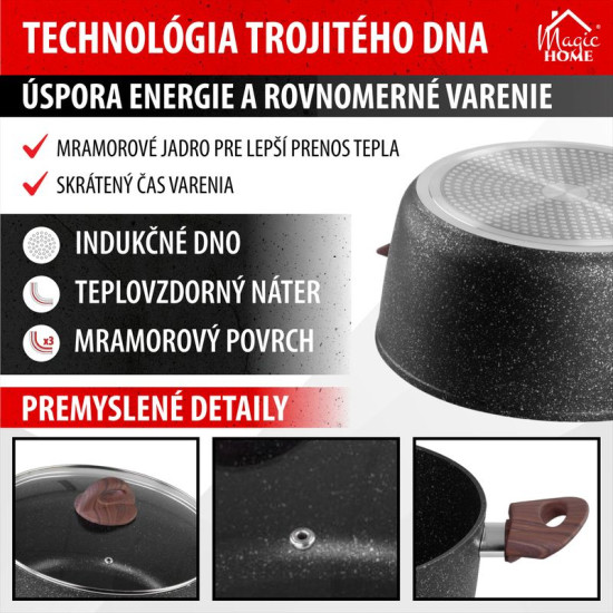MagicHome Black Marble Line köögitarvete komplekt, 13 tk MagicHome Black Marble Line köögitarvete komplekt, 13 tk