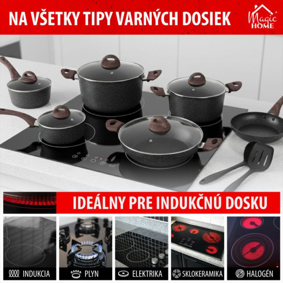 MagicHome Black Marble Line köögitarvete komplekt, 13 tk MagicHome Black Marble Line köögitarvete komplekt, 13 tk