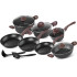 MagicHome Black Marble Line köögitarvete komplekt, 13 tk