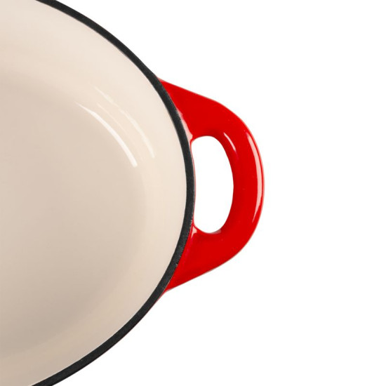 Captain Magichome Castor Line, кастрюля, 30 см, 4,4 л. с крышкой, эмалированная чугунная Captain Magichome Castor Line, кастрюля, 30 см, 4,4 л. с крышкой, эмалированная чугунная