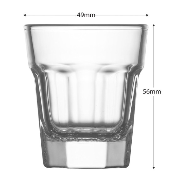 Glass Aras, LAV, glass, for liquor/distillate, 45 ml, 49x56 mm, pack. 6 pcs Glass Aras, LAV, glass, for liquor/distillate, 45 ml, 49x56 mm, pack. 6 pcs