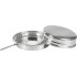 MagicHome set, gas grill, stainless steel 33x13.5 cm