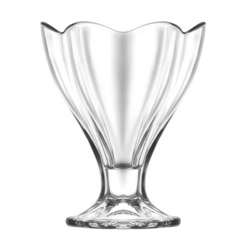 Liilia tass, LAV, klaas, jäätise ja magustoidu jaoks, 250 ml, 100x127 mm, pakend. 6 tk