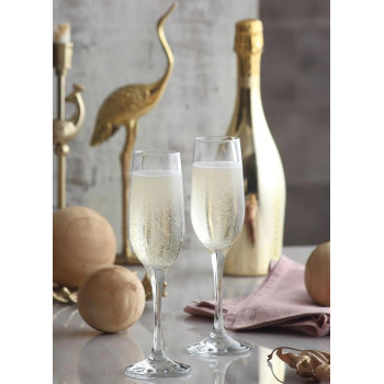 Fame klaas, LAV, klaas, šampanjale, 215 ml, 49x230 mm, pakend. 6 tk