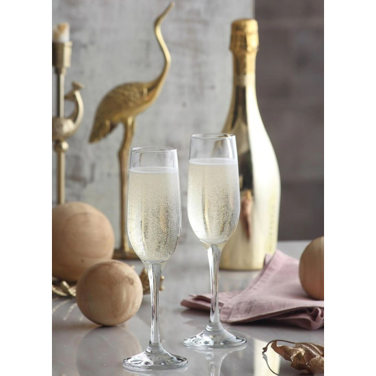 Fame klaas, LAV, klaas, šampanjale, 215 ml, 49x230 mm, pakend. 6 tk
