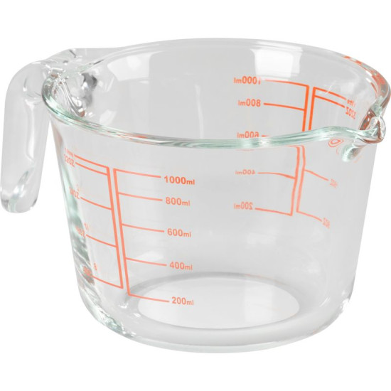 MagicHome measuring cup, glass, glass, with spout, 1000 ml MagicHome measuring cup, glass, glass, with spout, 1000 ml