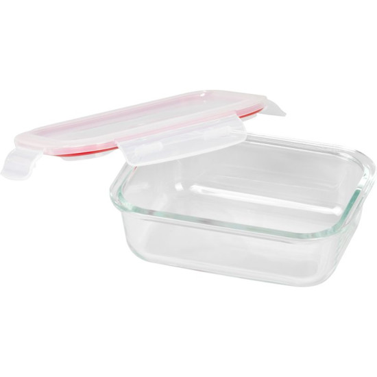 MagicHome jar, rectangular, 650 ml, with lid, Clip, glass