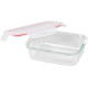 MagicHome jar, rectangular, 650 ml, with lid, Clip, glass