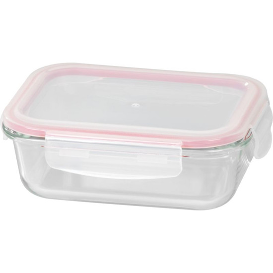 MagicHome jar, rectangular, 650 ml, with lid, Clip, glass