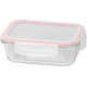 MagicHome jar, rectangular, 650 ml, with lid, Clip, glass