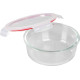 MagicHome jar, round, 1300 ml, with lid, Clip, glass