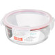 MagicHome jar, round, 1300 ml, with lid, Clip, glass