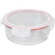 MagicHome jar, round, 1300 ml, with lid, Clip, glass