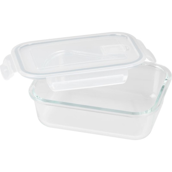 MagicHome jar, glass, rectangular, 1000 ml, with lid, with venting valve