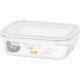 MagicHome jar, glass, rectangular, 1000 ml, with lid, with venting valve