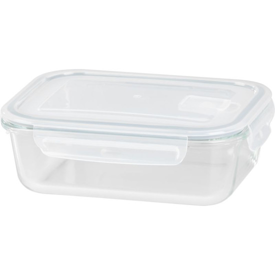 MagicHome jar, glass, rectangular, 1000 ml, with lid, with venting valve