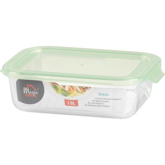 MagicHome jar, rectangular, 1000 ml, with lid, does not snap into place