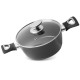 Pott MagicHome Black Line, 20 cm, 2,2 lit. Kaanega