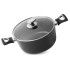 Pott MagicHome Black Line, 24 cm, 4,0 lit. Kaanega