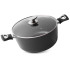 Pot MagicHome Black Line, 28 cm, 6.0 lit. with cover