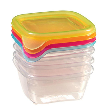 Food container Curver® Fresh & Go 4x0.25L, mix, 11x9x11 cm