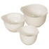 Pots Curver® BASIC 1.5L + 2.0L + 2.5L, bowl set, white