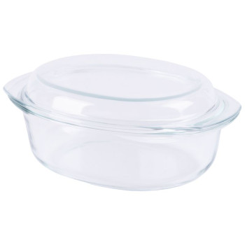 Baking dish MagicHome ODO350c, 3.5 lit, borosilicate glass, oval
