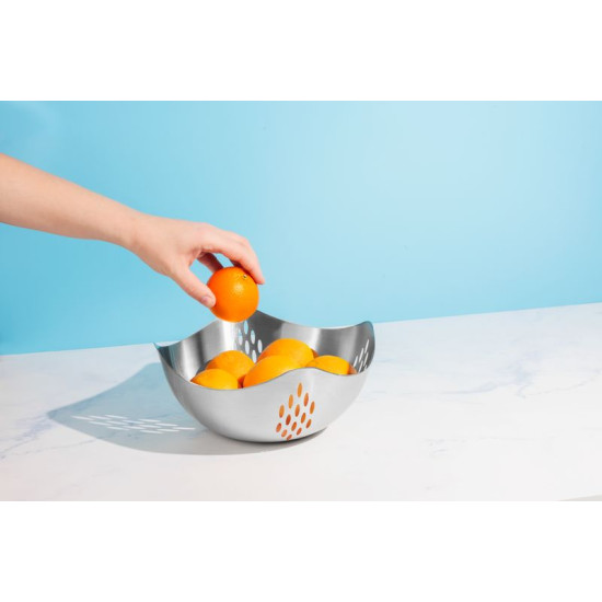 Bowl MagicHome, for fruits, 24 cm, stainless steel Bowl MagicHome, for fruits, 24 cm, stainless steel