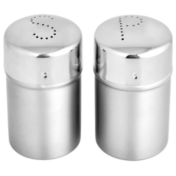 Set salt and pepper shaker 5.5x9 cm, stainless steel Set salt and pepper shaker 5.5x9 cm, stainless steel