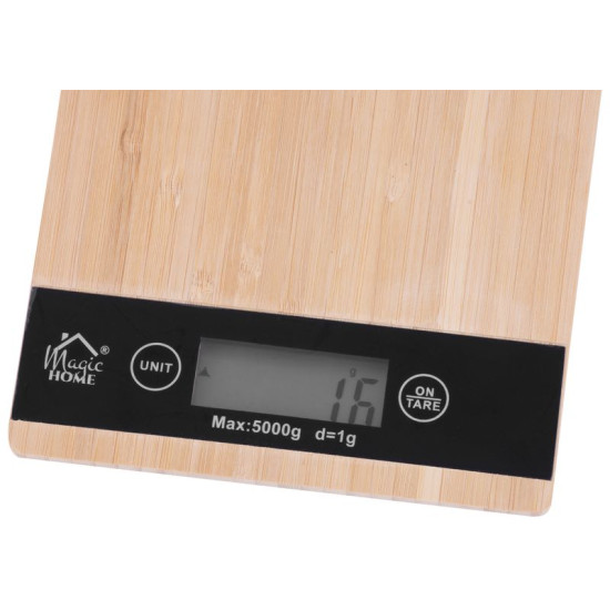 MagicHome kaal, köök, bambus, max. 5 kg, 23x16,5 cm
