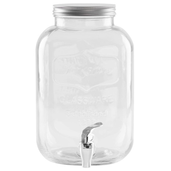 Pitcher MagicHome, for water, jug, with tap, glass, 5l