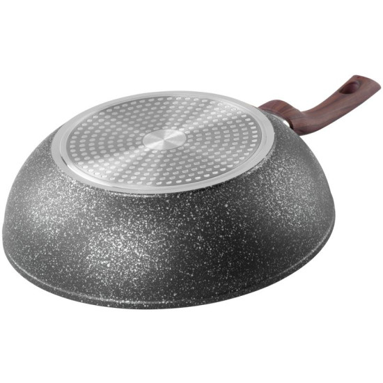 Wok pan MagicHome Black Marble Line, 28 cm