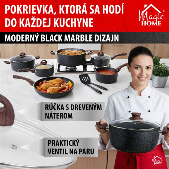 Kaas MagicHome Black Marble Line, 26 cm
