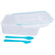 MagicHome lunch box, square, with fork and spoon, 1.5 lit., 22x15.2x7.6 cm MagicHome lunch box, square, with fork and spoon, 1.5 lit., 22x15.2x7.6 cm