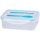 MagicHome lunch box, square, with fork and spoon, 1.5 lit., 22x15.2x7.6 cm MagicHome lunch box, square, with fork and spoon, 1.5 lit., 22x15.2x7.6 cm