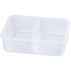 MagicHome lunch box, square, with fork and spoon, 2 compartments, 1.5 lit., 22x15.2x7.6 cm