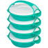 MagicHome lunch box, round, 4 sections, colored, 4x1 lit., 22.4x20.5x29.5 cm