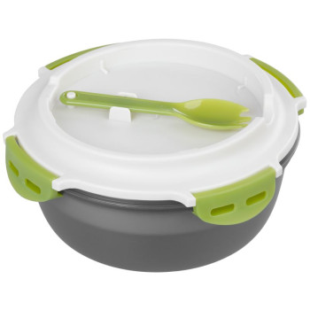 MagicHome lunch box, round, with fork/spoon, 1.2 lit., 21.1x9.7 cm MagicHome lunch box, round, with fork/spoon, 1.2 lit., 21.1x9.7 cm