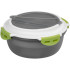MagicHome lunch box, round, with fork/spoon, 1.2 lit., 21.1x9.7 cm