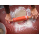 MagicHome rolling pin, for dough, silicone, wood, 37.5 cm MagicHome rolling pin, for dough, silicone, wood, 37.5 cm