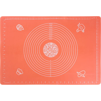 MagicHome mat, for dough, silicone, red, 64x45 cm