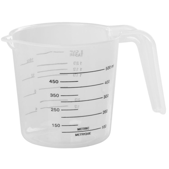 Measuring cup MagicHome, with spout, plastic, 0.5 l Measuring cup MagicHome, with spout, plastic, 0.5 l