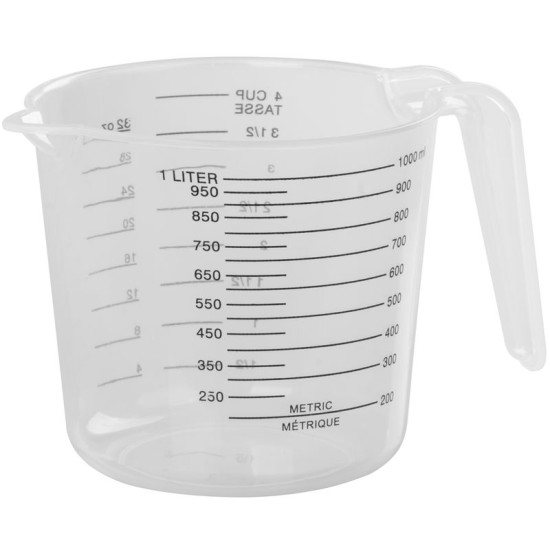 Measuring cup MagicHome, with spout, plastic, 1 l Measuring cup MagicHome, with spout, plastic, 1 l