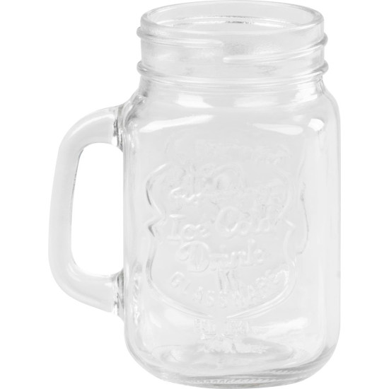 MagicHome joogipudel, kõrrega, värvilise korgiga, klaas, 480 ml, pakis. 12 tk