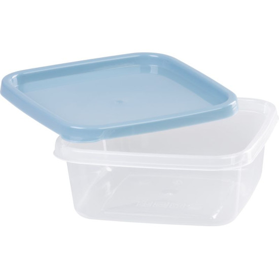 Toidunõu MagicHome, kandiline, Clip, komplekt 4 tk, 0,6 lit., 14,3x14,3x5,8 cm