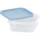 Toidunõu MagicHome, kandiline, Clip, komplekt 4 tk, 0,6 lit., 14,3x14,3x5,8 cm