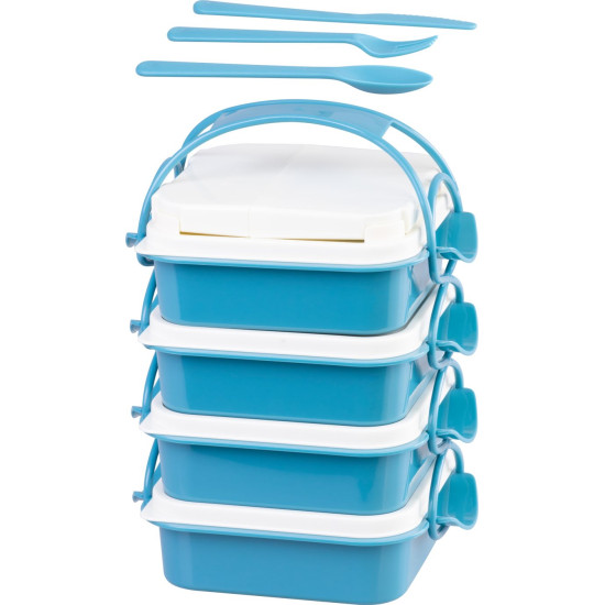 Lõunakarp MagicHome, 4 tk, söögiriistadega, 4x0,8 lit, 16x19,5x26 cm Lõunakarp MagicHome, 4 tk, söögiriistadega, 4x0,8 lit, 16x19,5x26 cm